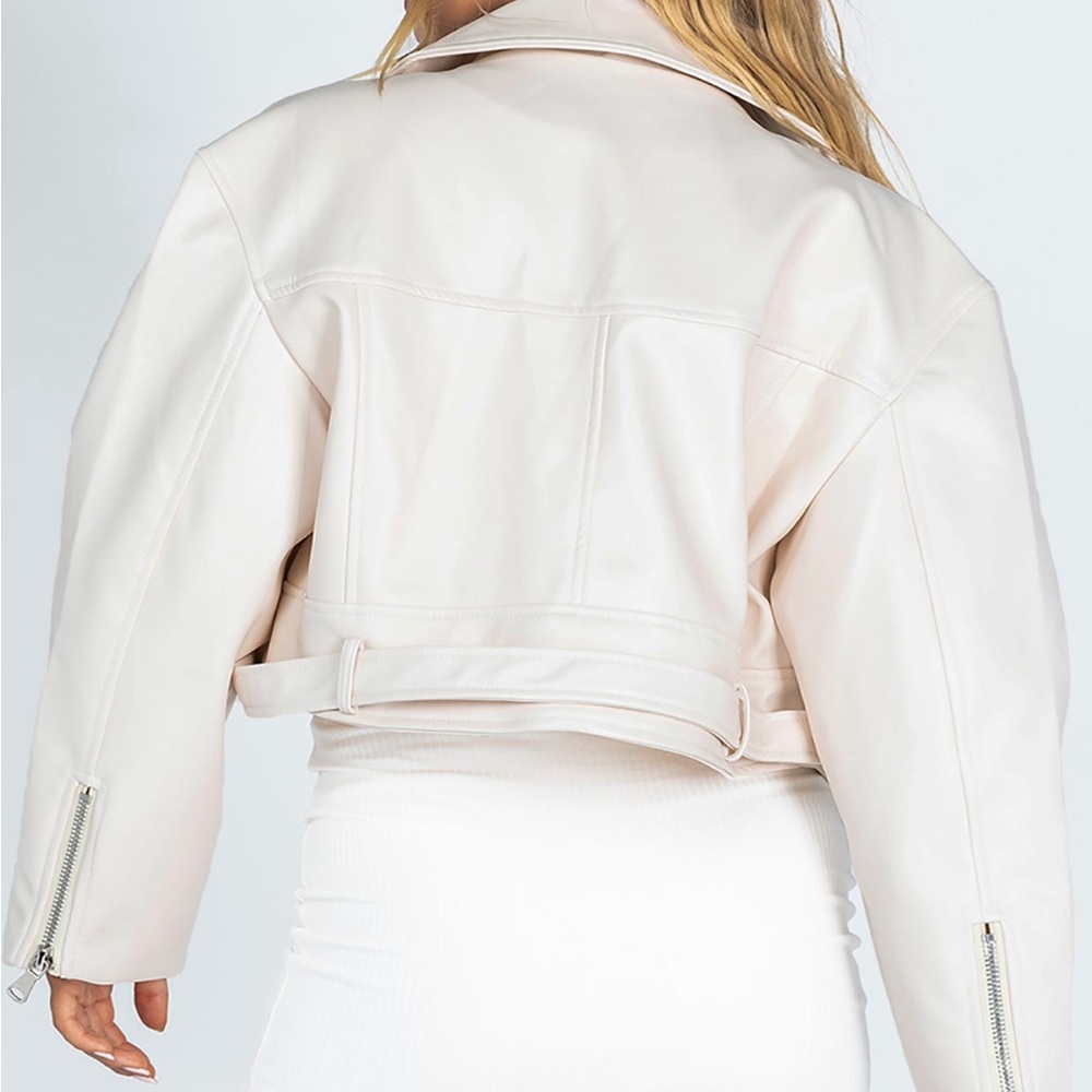 Princess Polly | LIONESS Staten Island Jacket Cream - Picture 4 of 5